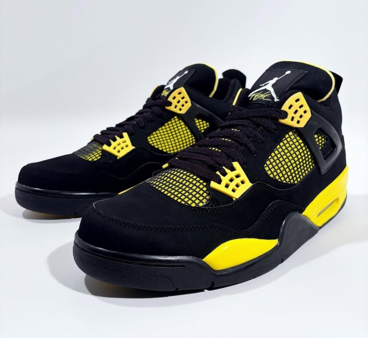 Jordan 4 Retro ' Yellow Thunder ’ DH6927-017