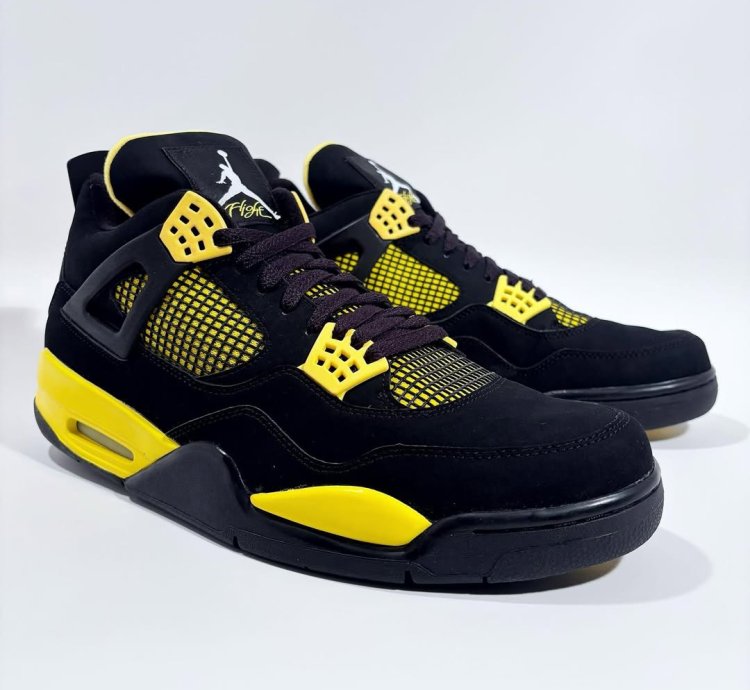 Jordan 4 Retro ' Yellow Thunder ’ DH6927-017