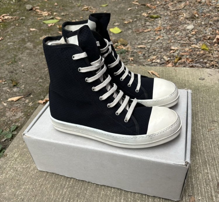 DRKSHDW Ramones High Black Canvas - 42