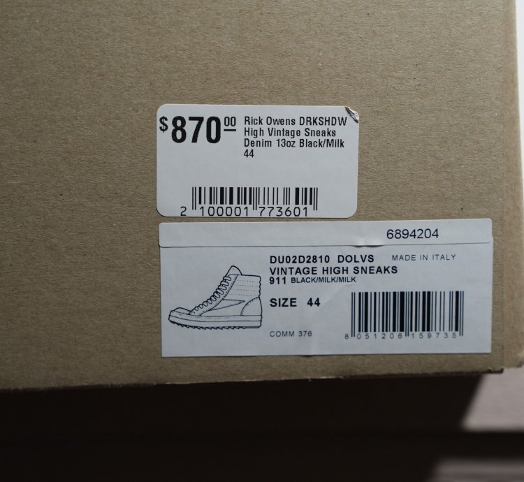 DRKSHDW Vintage High Sneakers