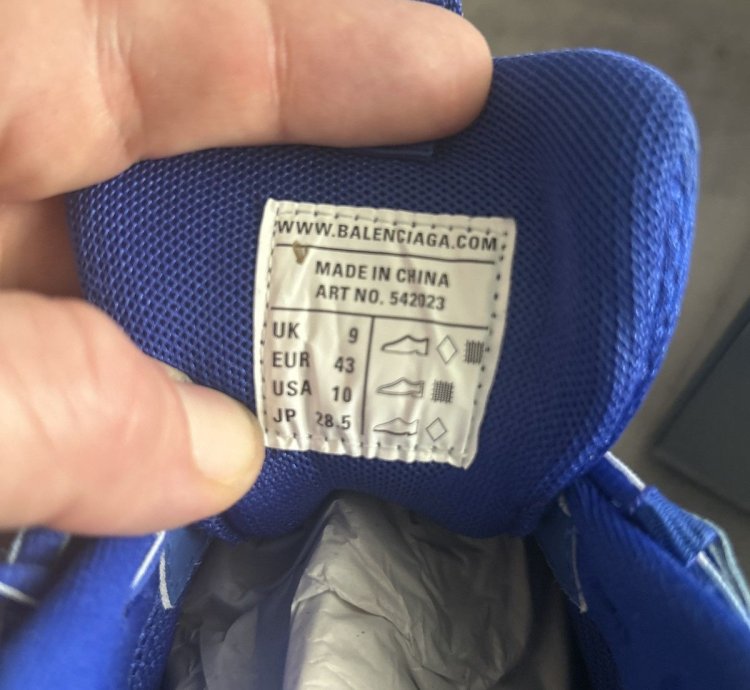Faded blue Track sneakers