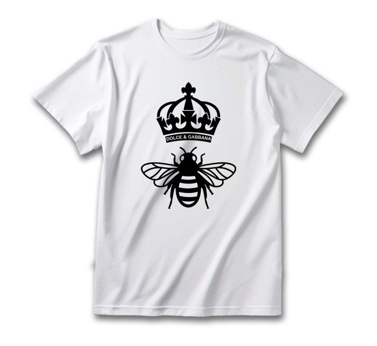 Dolce & Gabbana Bee Logo Men Shirt Size USA