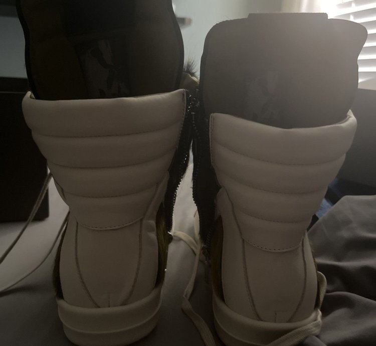 FINAL DROP Rick Owens FW23 Geobasket Long Pony Hair Green