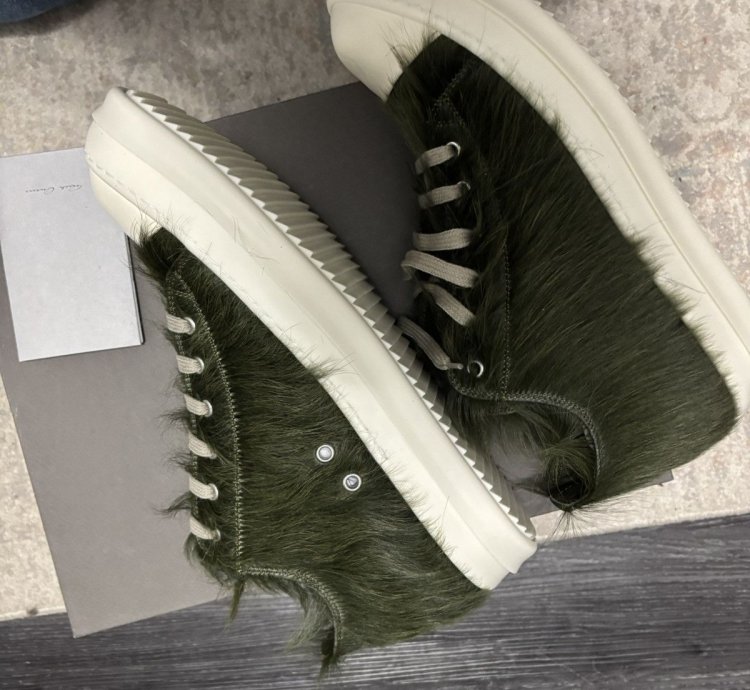 FW21 Calf Hair Pony Hair Ramone Lows Green 43