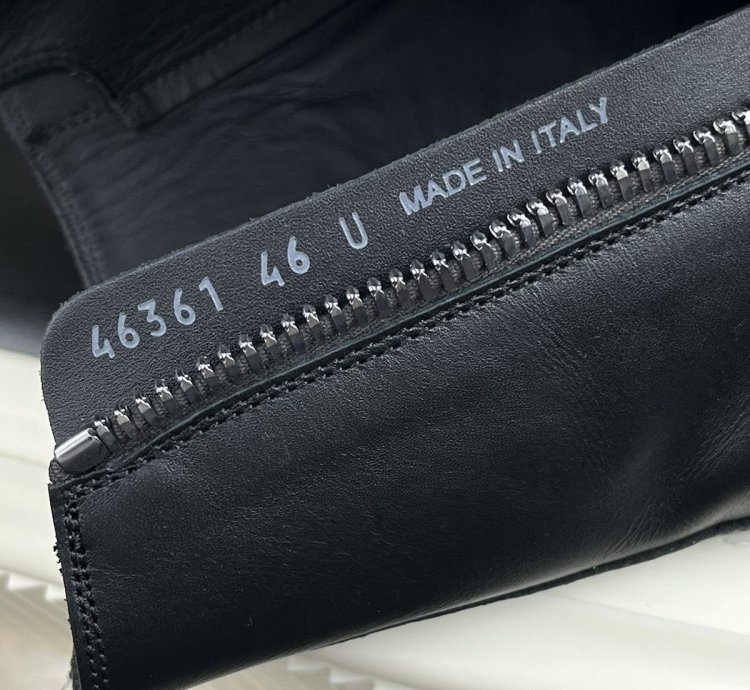 FW23 Rick Owens Luxor Mainline Calf Leather Ramones Sneakers