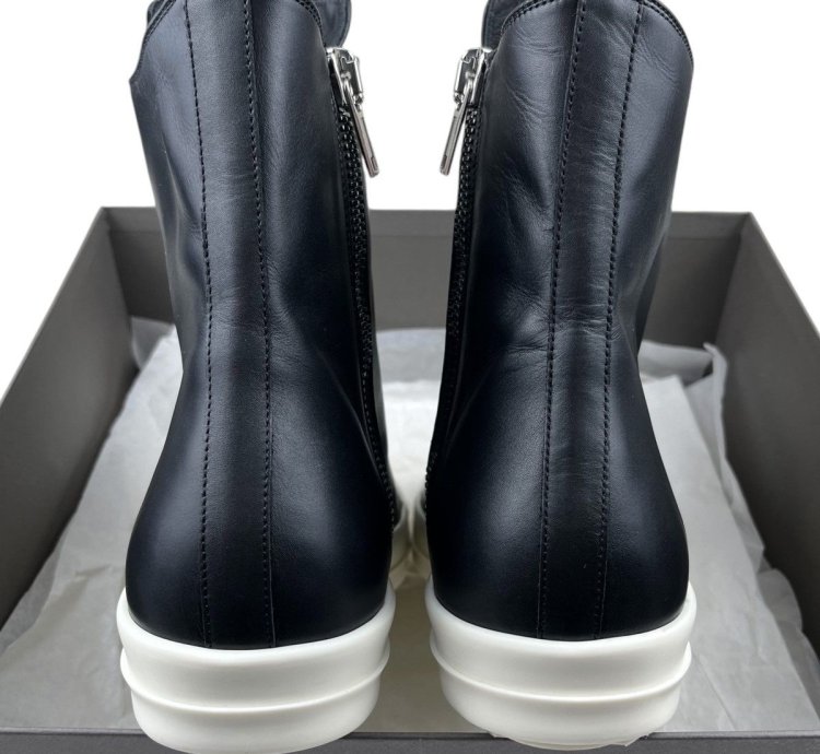 FW23 Rick Owens Luxor Mainline Calf Leather Ramones Sneakers