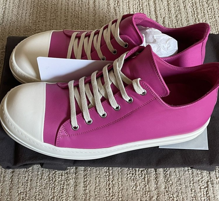 Hot pink low ramones low sneaks