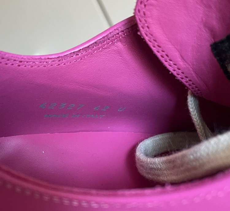 Hot pink low ramones low sneaks