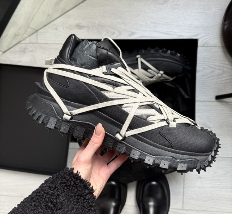 Last Rick Owens Moncler Trailgrip Megalace Runner Sneakers