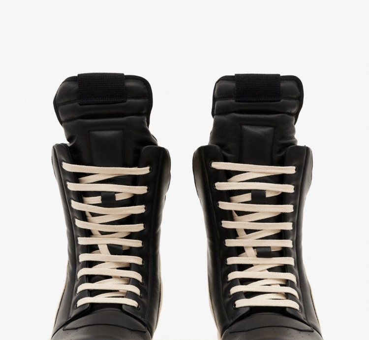 Last Size Rick Owens Geobasket Mega Bumper High Top Sneakers