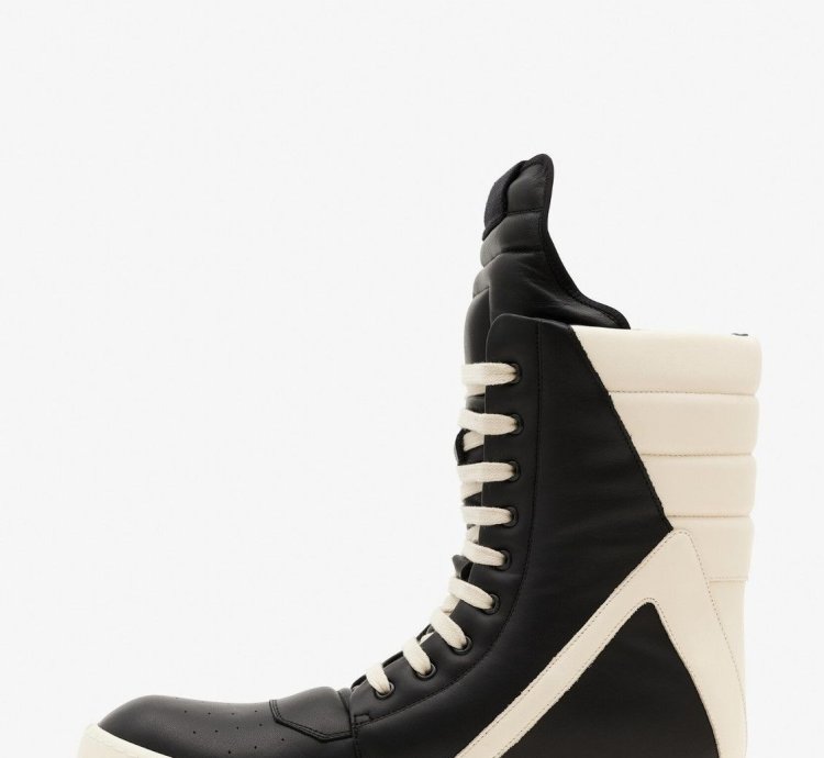 Last Size Rick Owens Geobasket Mega Bumper High Top Sneakers