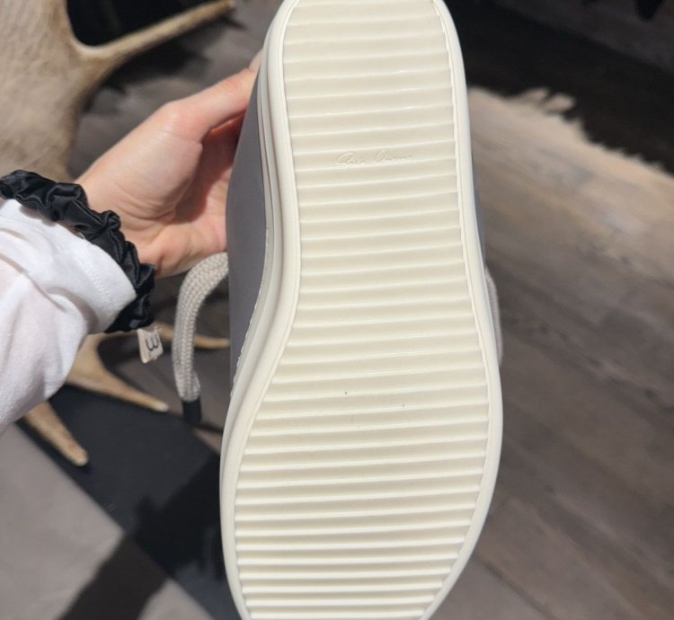 Last Size Rick Owens Jumbo Lace Padded Low Sneakers