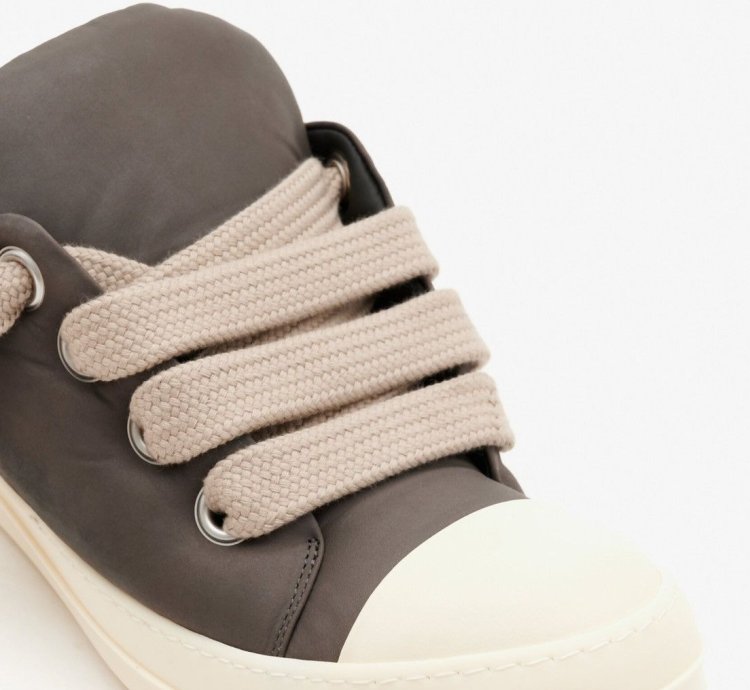 Last Size Rick Owens Jumbo Lace Padded Low Sneakers