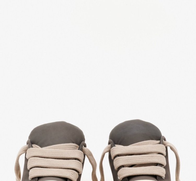 Last Size Rick Owens Jumbo Lace Padded Low Sneakers