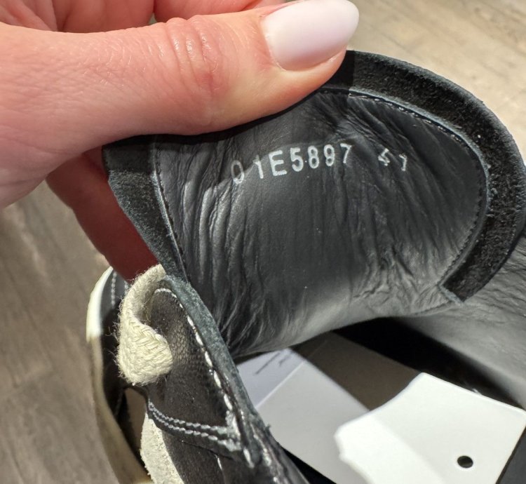 Last Size Rick Owens Vintage Letter Low Sneakers