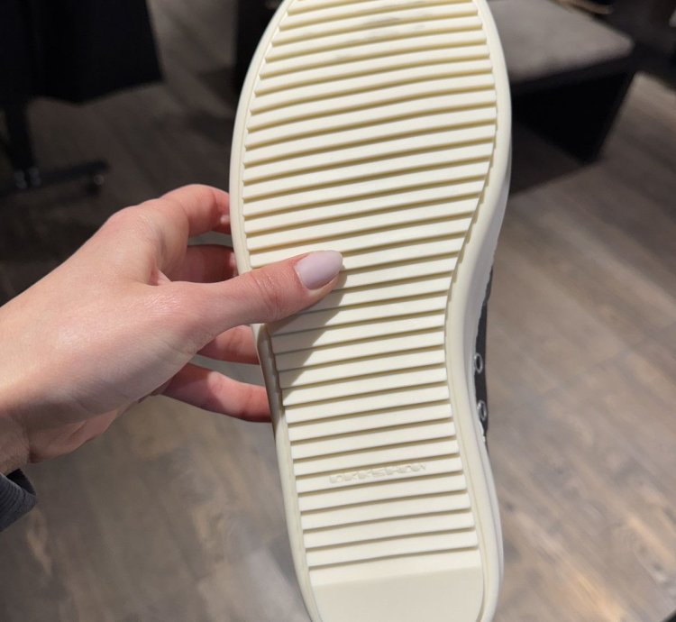Last Size Rick Owens Vintage Letter Low Sneakers