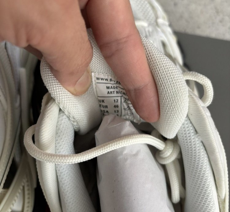 New Balenciaga Track 2 Sneaker White Red Size 46 US 13