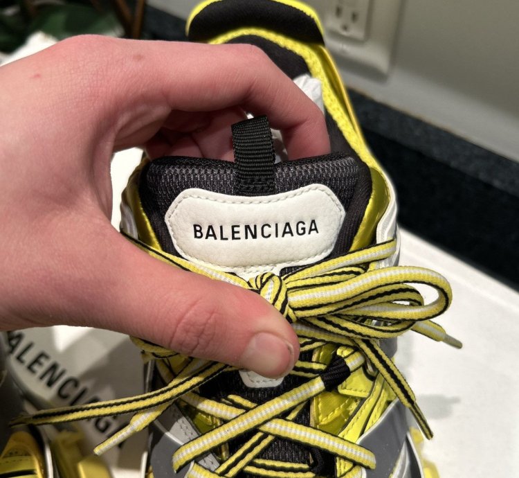 NEW Balenciaga Track Yellow Grey Size 42 (9US) WITH BOX