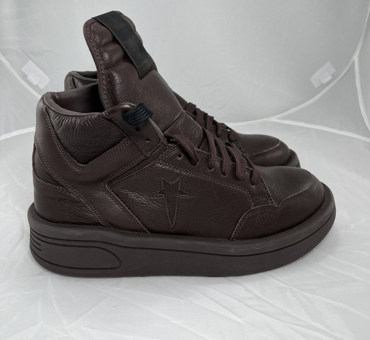 NEW Converse Box TURBOWPN Hi Rick Owens DRKSHDW Clay