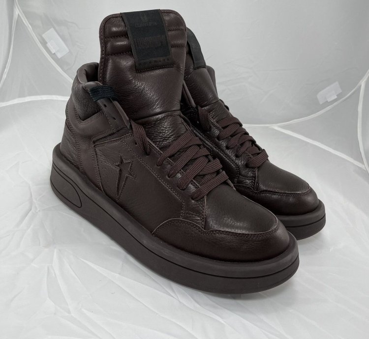 NEW Converse Box TURBOWPN Hi Rick Owens DRKSHDW Clay