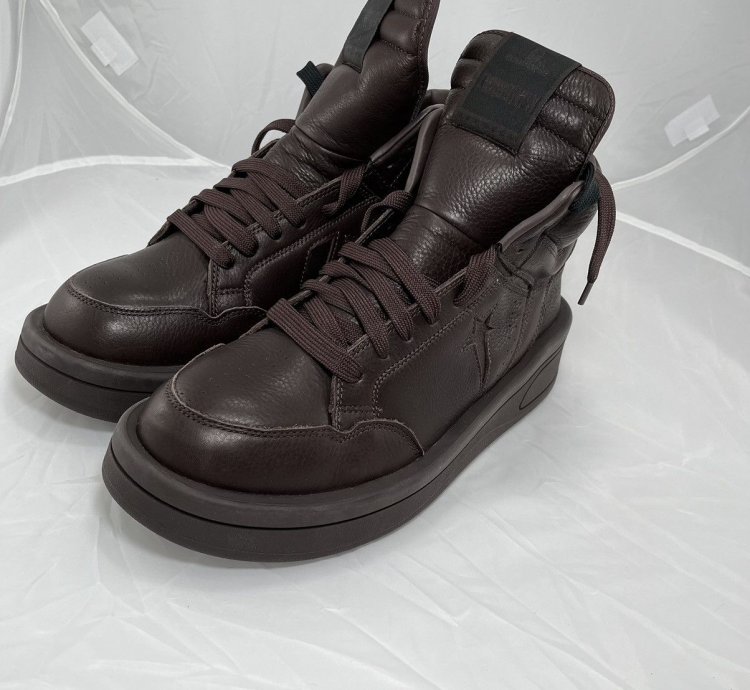 NEW Converse Box TURBOWPN Hi Rick Owens DRKSHDW Clay