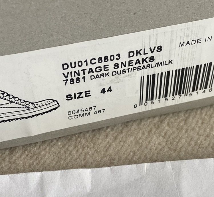 NEW DRKSHDW SS23 EDFU VINTAGE SNEAKS VANS DARKDUST CANVAS