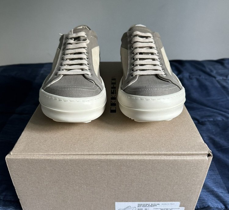 NEW DRKSHDW Vintage Sneaks Pearl Overdyed Denim