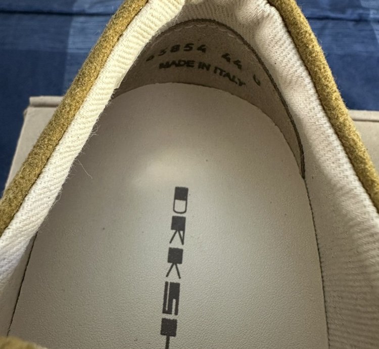 NEW FW24 Porterville Vintage Sneaks Ochre Cotton Moleskin