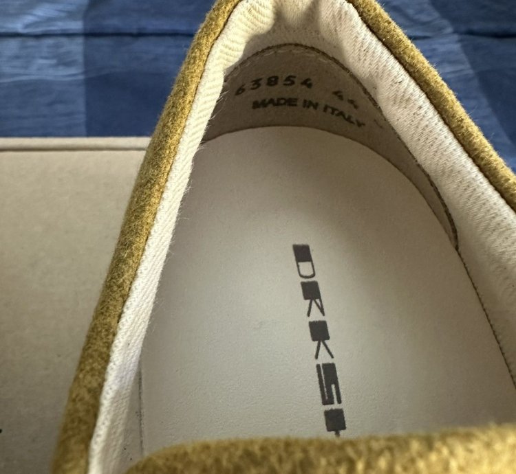 NEW FW24 Porterville Vintage Sneaks Ochre Cotton Moleskin