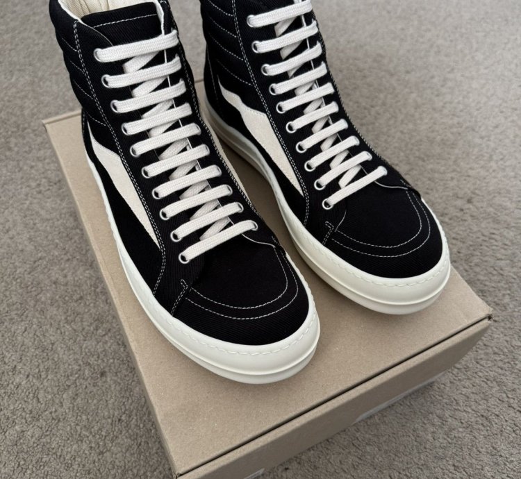 New FW24 Rick Owens DRKSHDW Vans Vintage High Top Sneakers