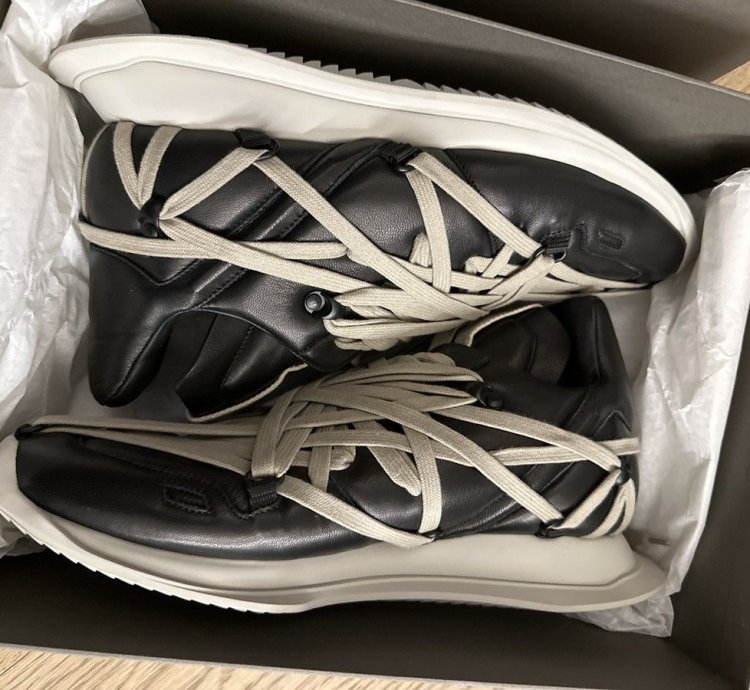 New in Box Black Megalace Runner Sneakers - FINAL PRICE