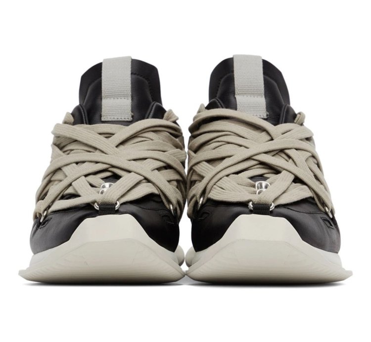 New in Box Black Megalace Runner Sneakers - FINAL PRICE