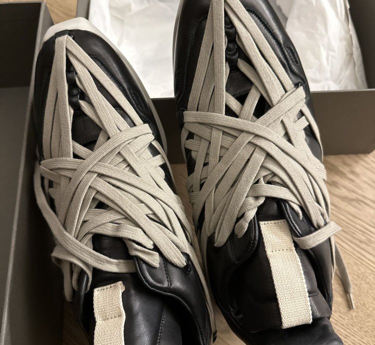 New in Box Black Megalace Runner Sneakers - FINAL PRICE