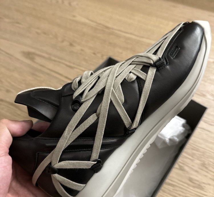 New in Box Black Megalace Runner Sneakers - FINAL PRICE