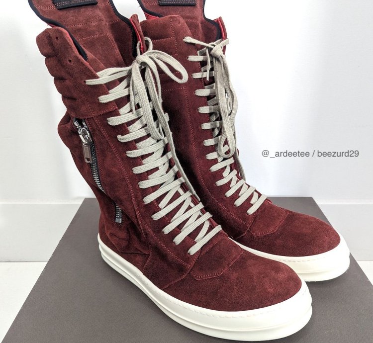 NEW RARE BLOOD SUEDE CARNELIAN CARGOBASKET SNEAKERS 43