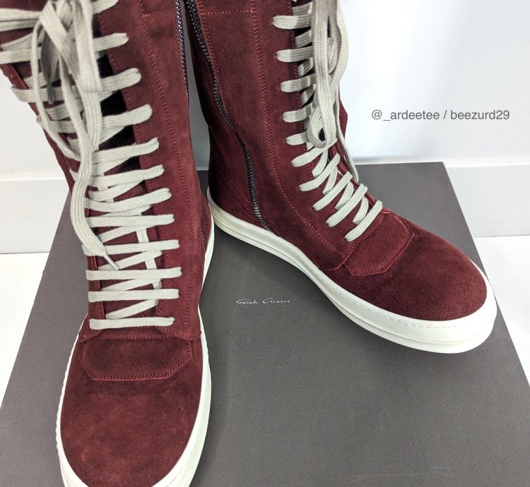 NEW RARE BLOOD SUEDE CARNELIAN CARGOBASKET SNEAKERS 43