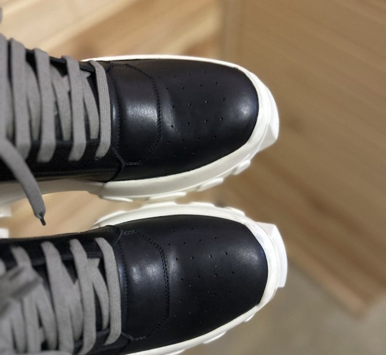 NEW Rick Owen Tractor Dunks Milk Black 2018 Size 42 (9US)