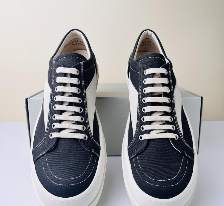 NEW Rick Owens 22oz Denim Vans Vintage Low Sneakers