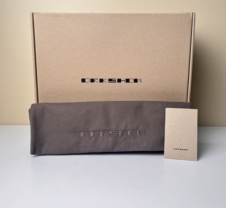 NEW Rick Owens Abstract High 22oz Denim Dark Dust Milk