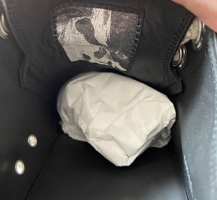NEW Rick Owens Black Porterville Jumbo Laced Low Sneakers