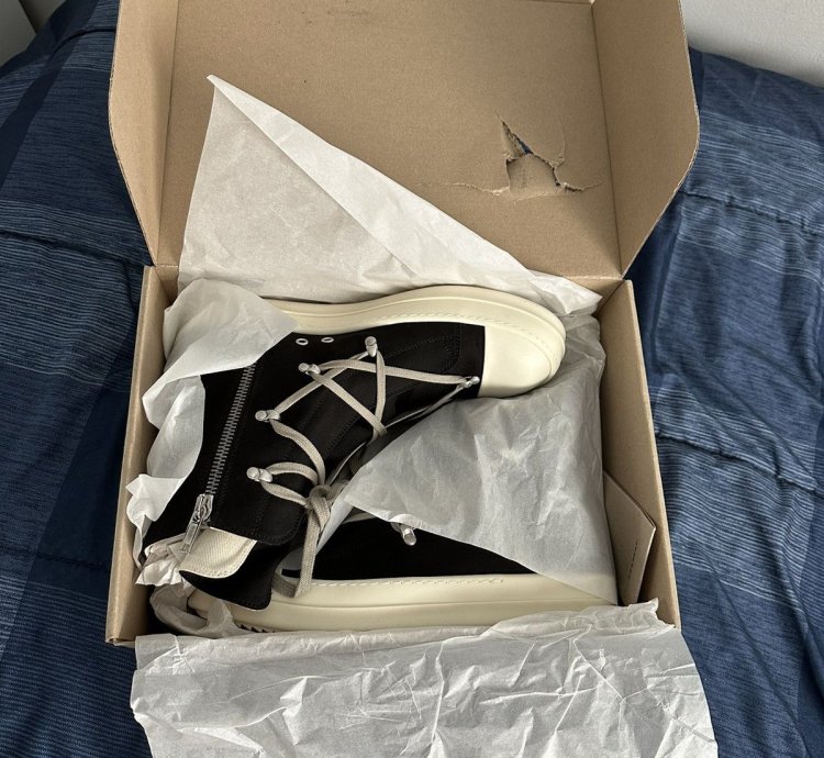 NEW Rick Owens DRKSHDW Lido Hexa Sneaks Cotton Satin