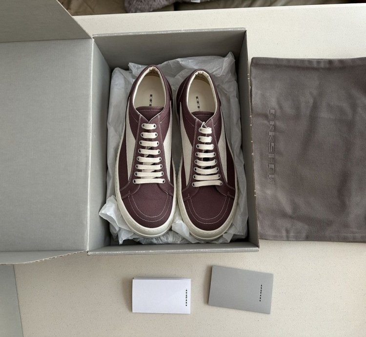 NEW Rick Owens DRKSHDW Vintage Sneaks Mauve