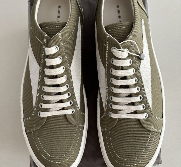 NEW Rick Owens DRKSHDW Vintage Sneaks Pale Green
