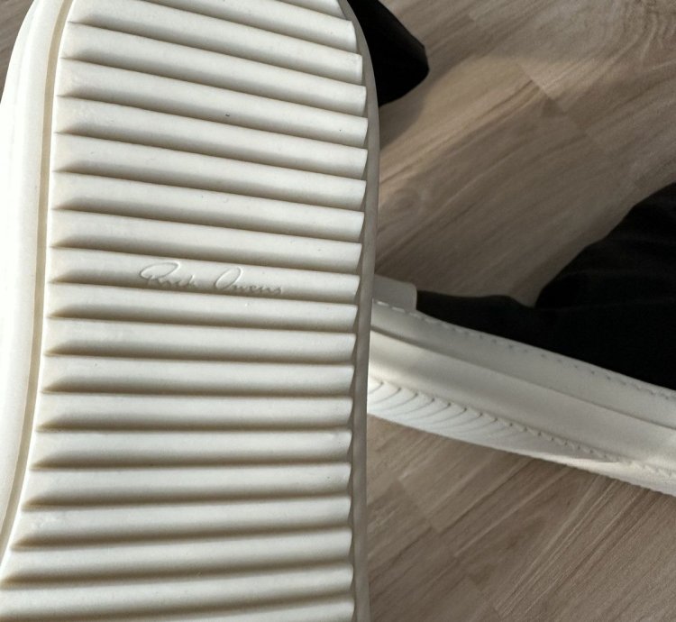 NEW Rick Owens leather sock sneakers