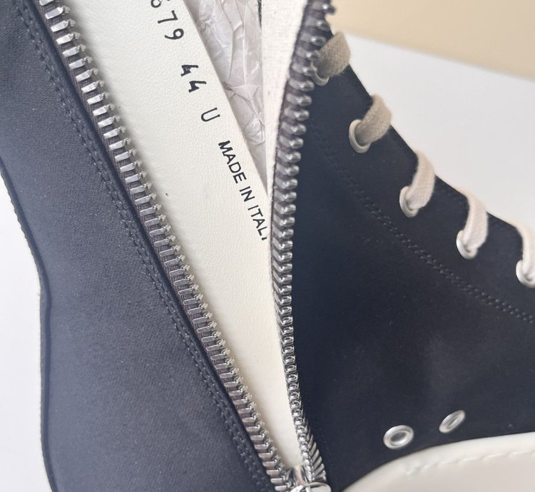NEW Rick Owens Ramones Double Bumper High Top Sneakers