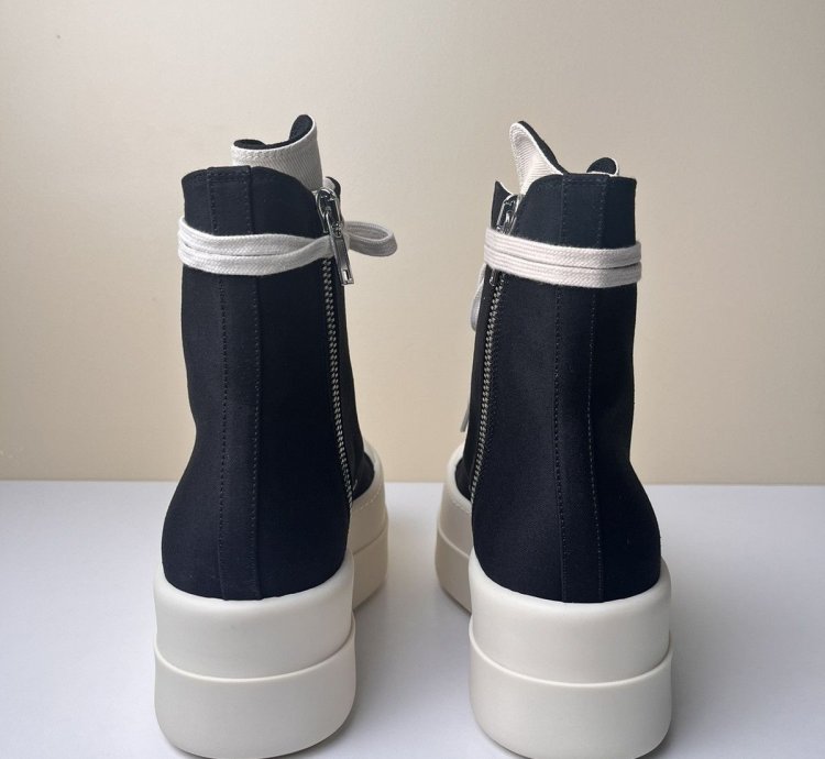 NEW Rick Owens Ramones Double Bumper High Top Sneakers