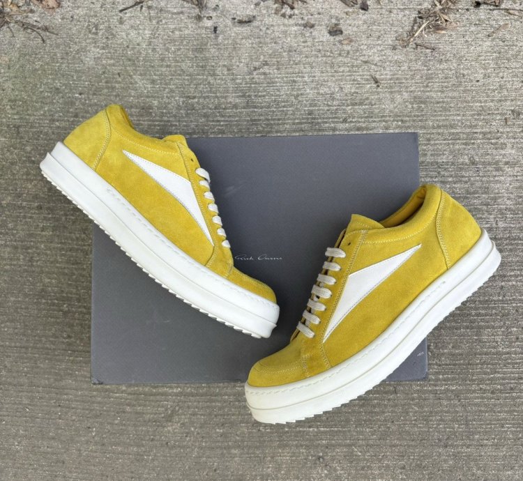 New Sample Vans Vintage Sneakers Lemon