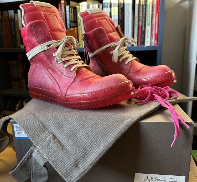NEW SS23 Edfu Hot Pink Transparent Leather Geobasket