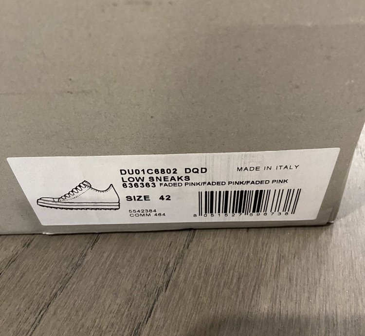 NEW WITH TOTE RICK OWENS UNIQUE FADED PINK LOW RAMONES
