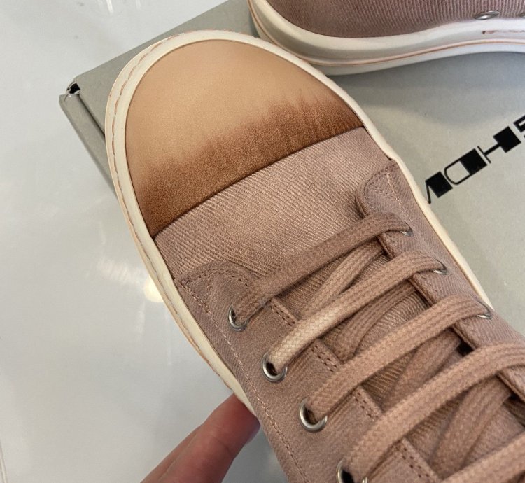 NEW WITH TOTE RICK OWENS UNIQUE FADED PINK LOW RAMONES